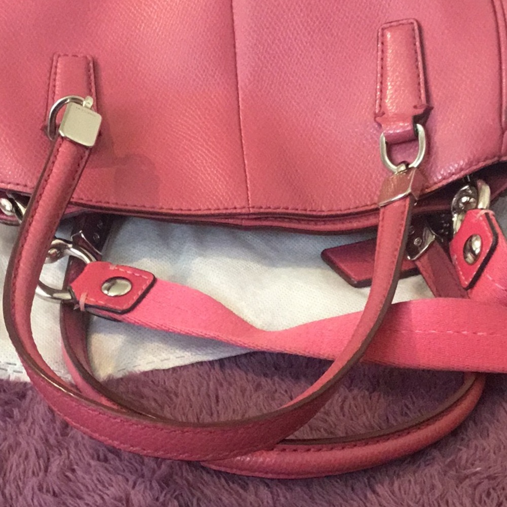 Coach Pink Satchel Bag - Picture 6 of 16